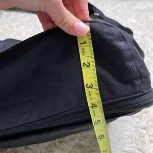 TUMI Black/Gray Nylon Messenger Bag