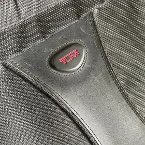 Tumi Leather Canvas Messenger Laptop Work Career Work Business Tech Classic