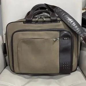 Tumi LXT rare Green and Brown Men's Bag