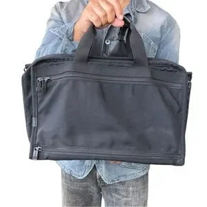 TUMI Men's Briefcase Bag Messenger Travel Multi Pocket Expandable Hang Tag