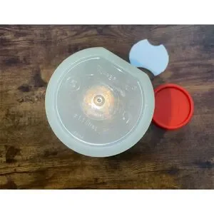 Tupperware Modular Mates Spaghetti Pasta Keeper With Red Lid