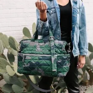 Twelvelittle Carry Love Quilted Large Tote Baby Diaper Bag 3.0 Camo