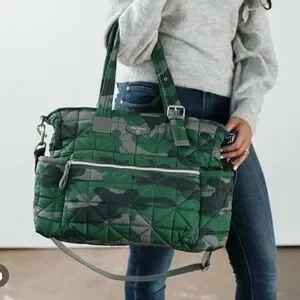 Twelvelittle Carry Love Quilted Large Tote Baby Diaper Bag 3.0 Camo