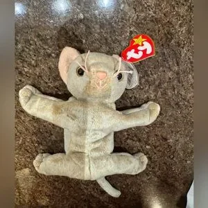 Ty Beanie Baby Scat The Cat DOB May 27 1998