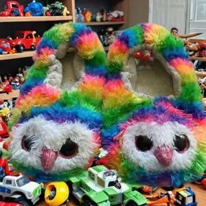 TY kids Preloved Slippers Owls