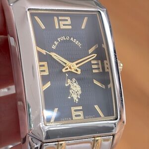 U.S. Polo Assn. Unisex Adult Gold & Silver Bracelet Watch Usc80120jc