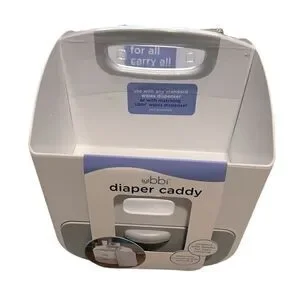 Ubbi Diaper Storage Caddy and Changing Mat Grey  NEW