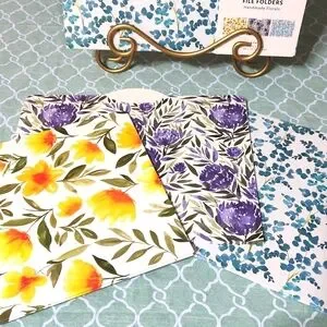 UBRANDS Beautiful Floral File Folders