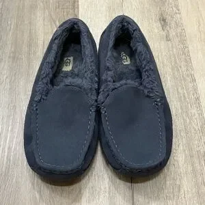 UGG Kids Ascot Slippers Grey/Blue sz 5 US