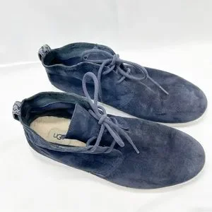 UGG Water Resistant Men's Freamon Blue Suede Boot Chukka Size 11.5