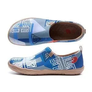 UIN Men's Walking Shoes Slip On Loafers (EGYPTIAN SYMBOLS Toledo I )
