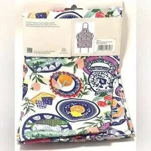 Ulster’s Weavers Mediterranean Plates Cotton Apron​ New