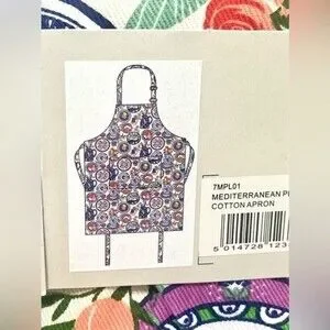 Ulster’s Weavers Mediterranean Plates Cotton Apron​ New