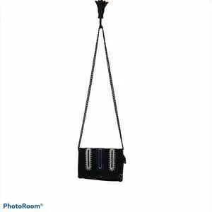 UNBRANDED Falabella Zigarette INSPIRED Crossbody Leather Denim Embroidered Bag