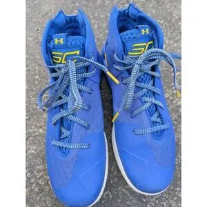 Under Armour Mens Steph Curry Sneakers 9.5 Royal Blue (3)III Zero(1298308-400)