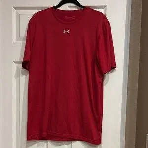 Under Armour Red Short Sleeve Performance Tee