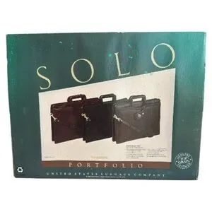 Unique Vintage SOLO Burgundy Portfolio