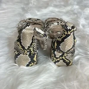 Unworn snake Print wedges