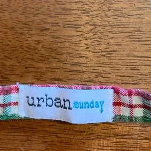 Urban Sunday Gingham Green Bow Tie S
