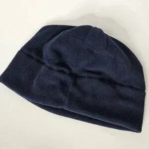 US Polo ASSN Beanie Toque Adult O/S Blue Knit Fleece Embroidered Pony Warm