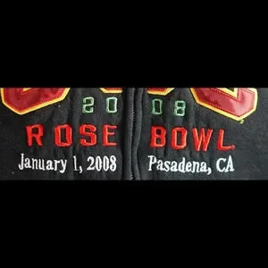 USC Rose Bowl Stitched & Embroidered Hoodie Size S