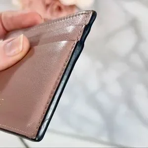 Valentino Garavani Blush Pink Rockstud Card Holder