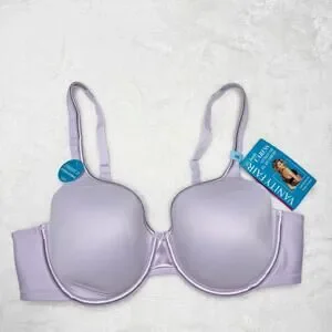 Vanity Fair Body Caress Underwire Bra In Gentle Lavender Purple Size 40C NEW