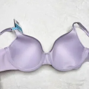 Vanity Fair Body Caress Underwire Bra In Gentle Lavender Purple Size 40C NEW
