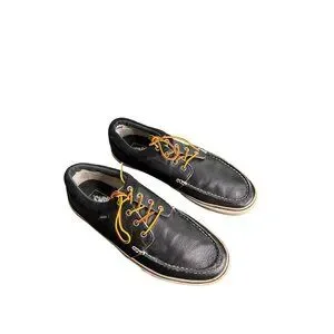 Vans Men's Black Leather Moc Toe Casual Boat Shoes 13