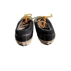 Vans Men's Black Leather Moc Toe Casual Boat Shoes 13