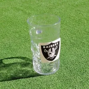 Vegas Raiders Decal Oktoberfest Prost 7.5" Large Plastic 17.5oz Handle Mug Cup