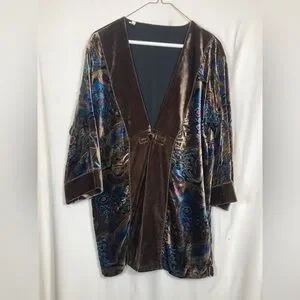 Velvet Dream Keeper Collection Expect Miracles Brown Kimono Jacket