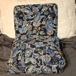 Vera Bradley Blue Paisley Messenger Bag Crossbody 13x12