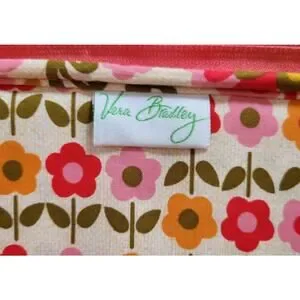 Vera Bradley Lap Top Bag NWOT Soft Orange/Pink Floral 14x11 Zip Around Case