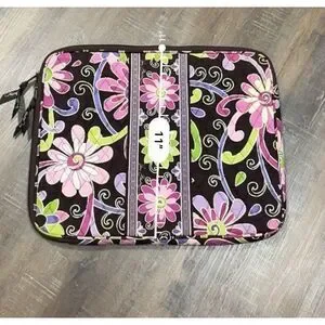 Vera Bradley Laptop Sleeve Case Purple Punch Retired Pattern. Rare