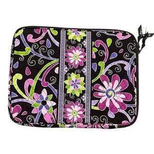 Vera Bradley Laptop Sleeve Case Purple Punch Retired Pattern. Rare