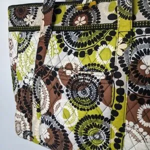 Vera Bradley Laptop Tote Cocoa Moss