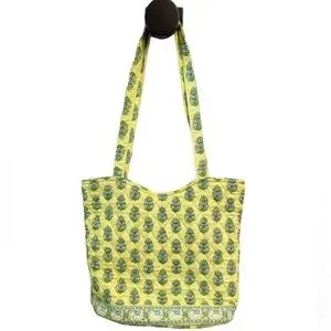 Vera Bradley Medium Shoulder Bag in Citrus Elephant Pattern