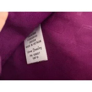 Vera Bradley Painted Paisley Tri-Fold Wallet Window ID Credit Cards Blue Pink