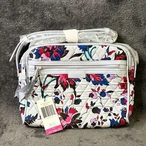 Vera Bradley White Floral Quilted Baby Bag