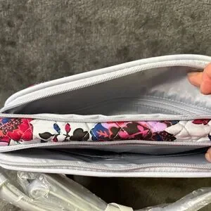 Vera Bradley White Floral Quilted Baby Bag