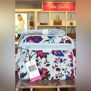 Vera Bradley White Floral Quilted Baby Bag