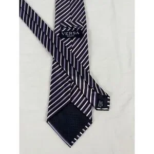 Versa Collection Tie Purple With‎ Stripes