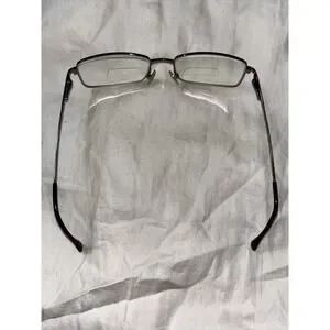 Versace MOD 1038 1001 Silver Rectangle Eyeglasses Frames 52-17 140 Italy Unisex