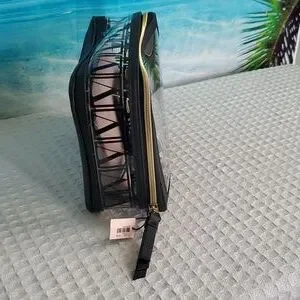 Victoria's Secret 3 Pc. Cosmetic Trio Make Up Train Clear Set NWT