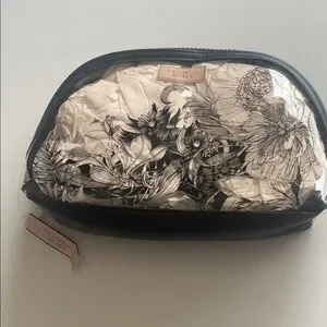Victoria's Secret Black Cosmetic Bag with Dome Shape