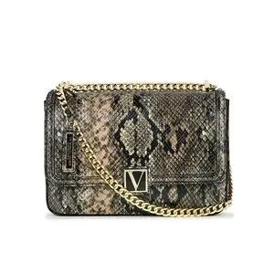 Victoria's Secret Medium Crossbody Bag Animal Print Gold Chains