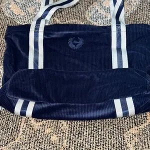 Victoria’s Secret PINK Corduroy Tote Bag With Striped Straps