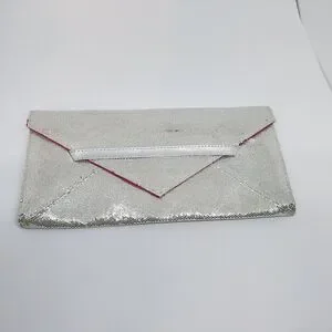 Victoria's Secret Silver Sparkly Clutch