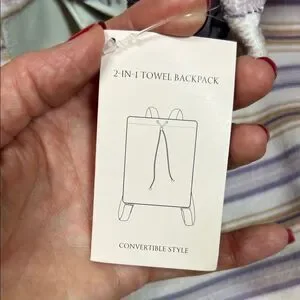 Victoria Secret 2-in-1 Floral Towel Backpack